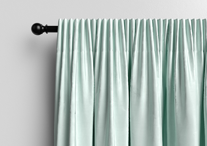 Akoya Faux Silk, Lustre Ice Blue - Made to Measure Curtains - Image 10